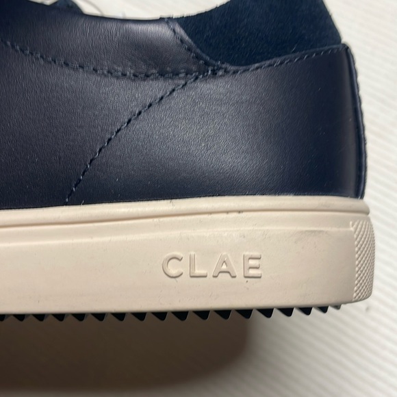 CLAE MALONE - Navy Malone Leather Sneakers - Picture 7 of 10